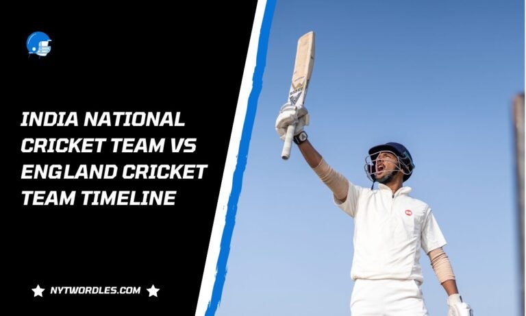 India National Cricket Team vs England Cricket Team Timeline